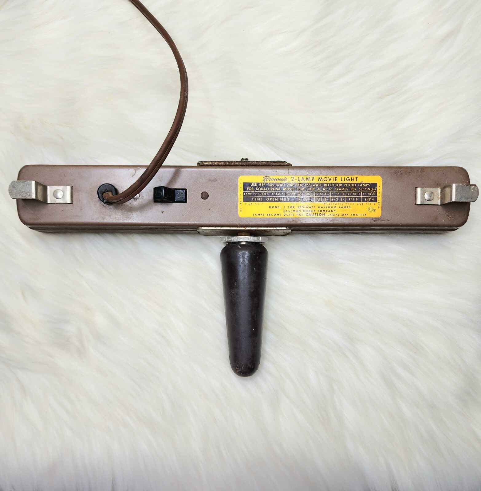 Vintage Kodak Brownie 2 Lamp Movie Light Model 1