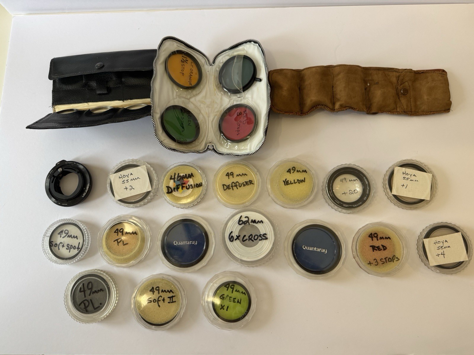 Vintage Camera Accessory Lot: Lenses, Filters, Manuals, & More! READ Description