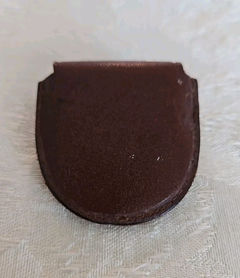 Vintage Mid-Century Leather Utilo Lens Holder For Rollei Made In USA