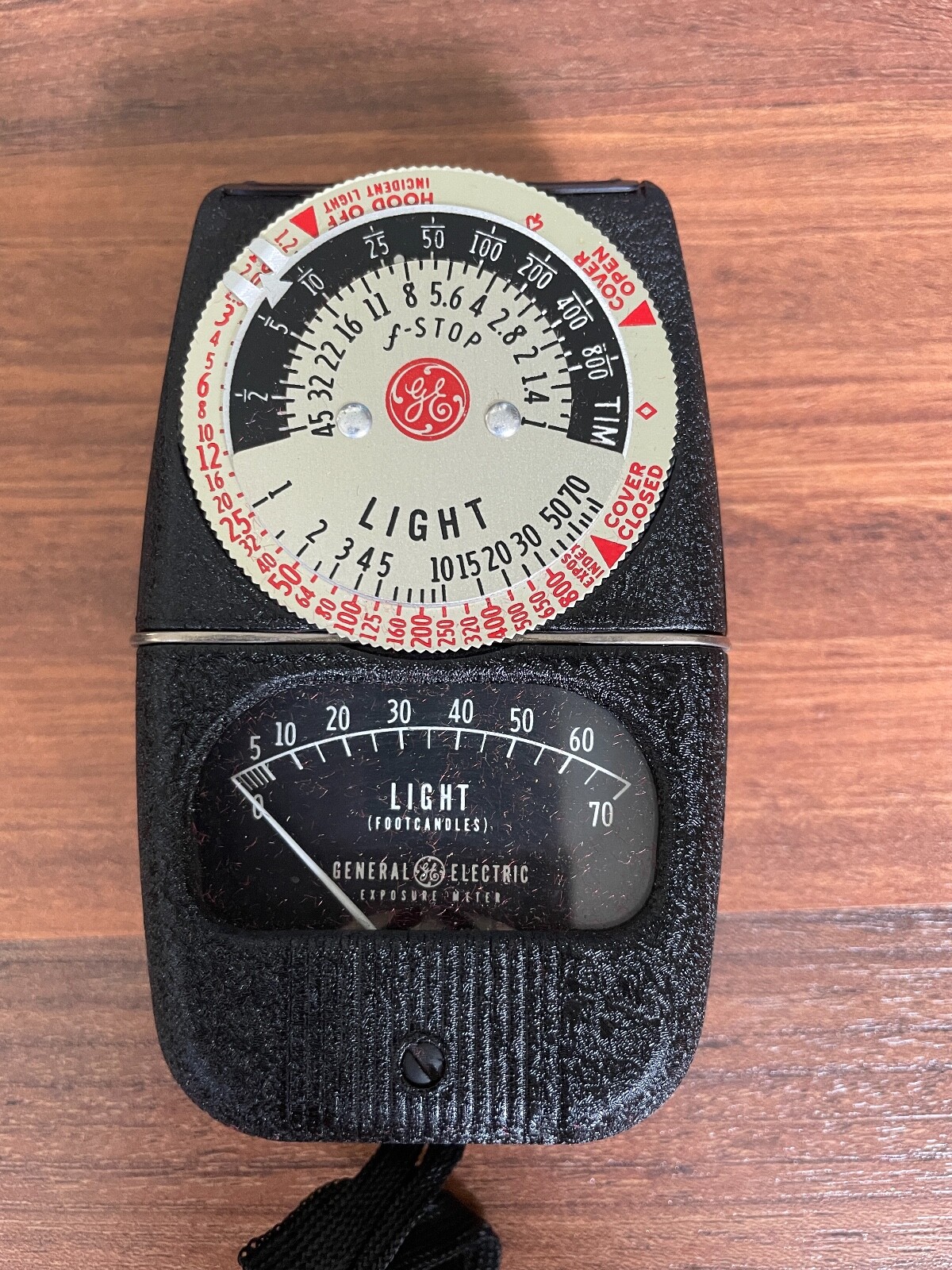 Vintage 1940s General Electric Light Exposure Meter DW-68 USA Case & Manual