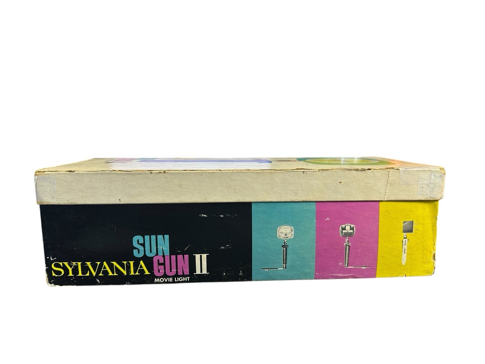 Sylvania Sun Gun II SG-55 Movie Light Vintage 120V Works w/ Box & Manual
