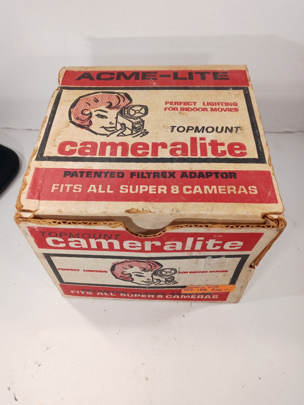 Vintage ACME-LITE TopMount Cameralite in original box! Fits All Super 8 Cameras