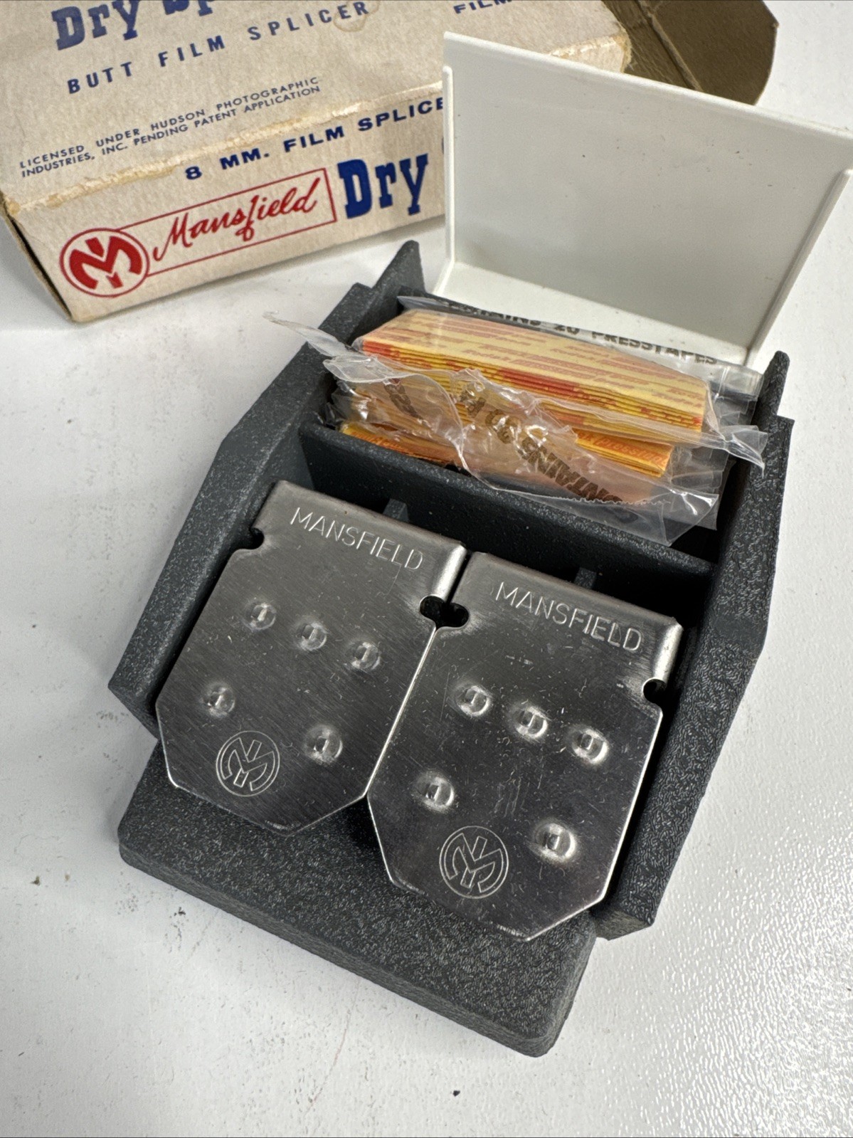 Mansfield Dry Splicer Butt Film Splicer 8mm Films Movies w/ box