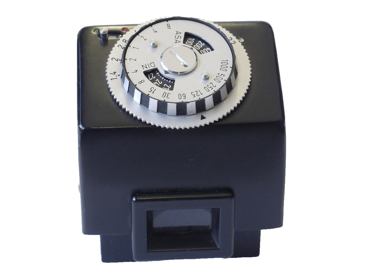 Harwix Berlin TTL-Prisma CDS meter prismfinder for Exakta SLR, with focus screen