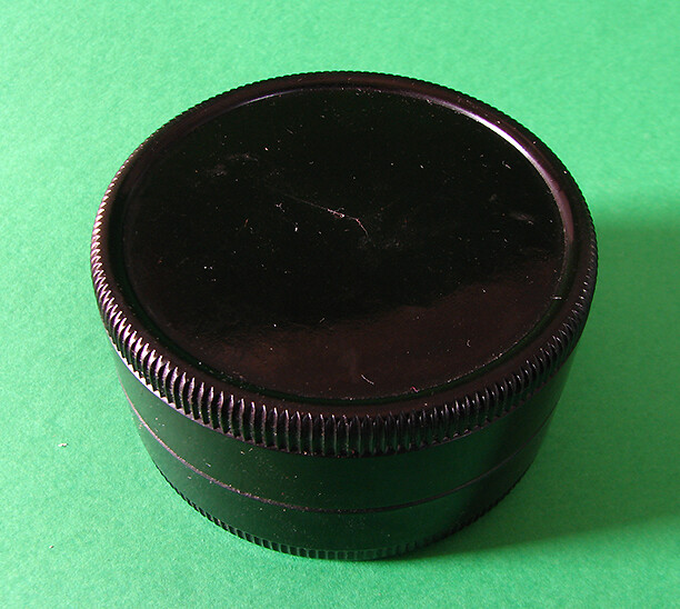 Rolleiflex Empty Round Bakelite Box/Case For Bay II /2 Lens Hood-Genuine Rollei