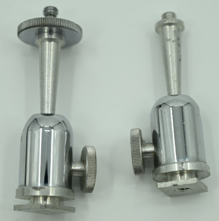 Lot of (2) PRAZISION Ball Head Cold Shoe Mount Flash Extension – Made In Germany