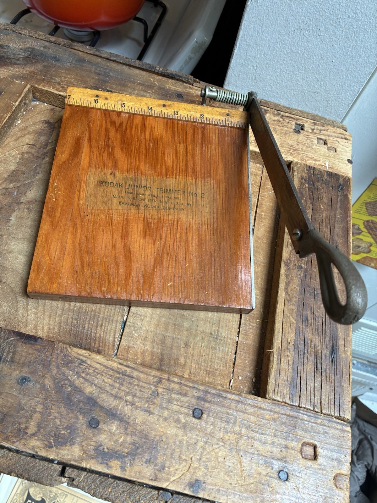 Vintage No. 2 KODAK Junior Trimming Board Photo Cutter Eastman Kodak