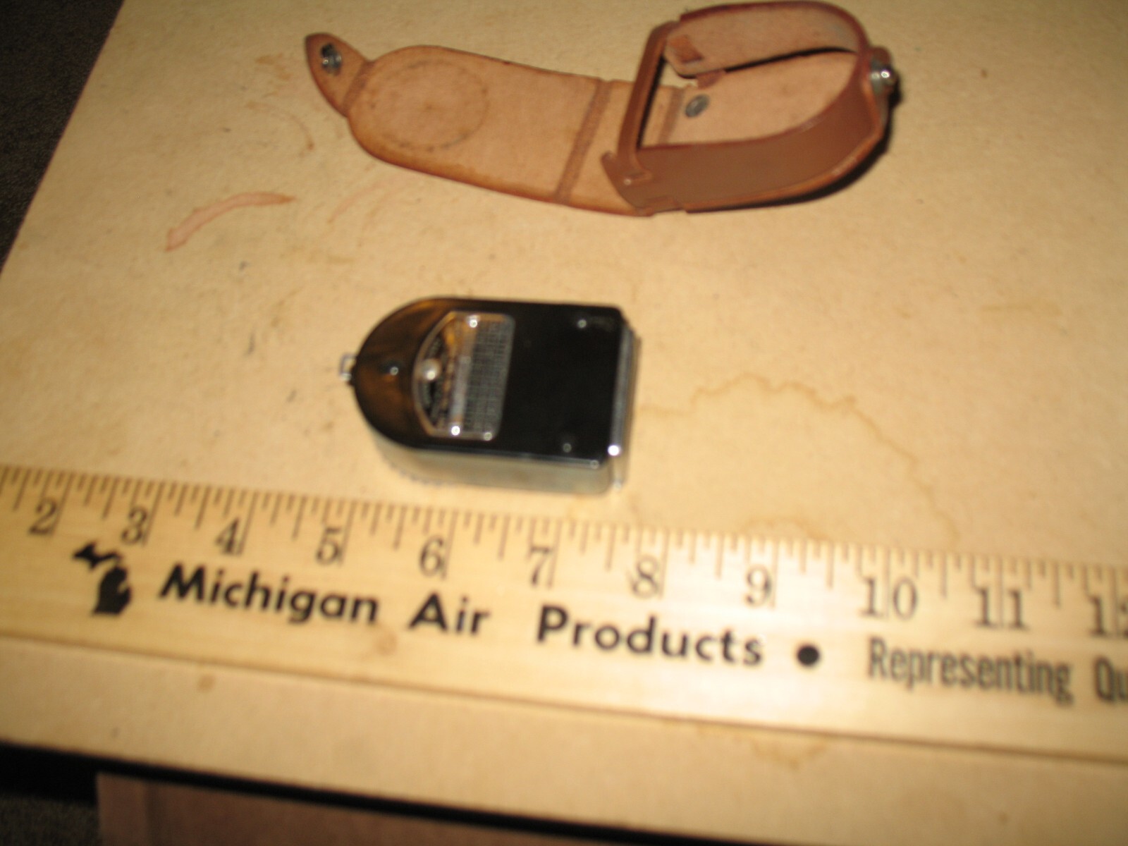VTG CAMERA LIGHT EXPOSURE METER SEKONIC TYPE L-6 L-VI & CASE 1950s JAPAN DECOR