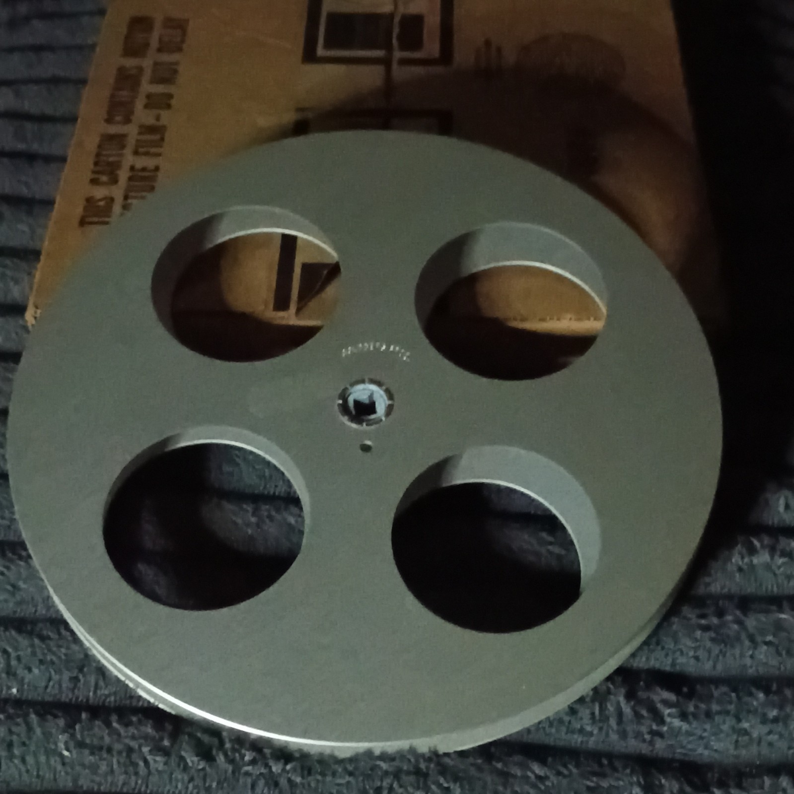 16mm Aluminum Split Reel By Goldberg Brothers Holds 1200′ Of Motion Picture Film