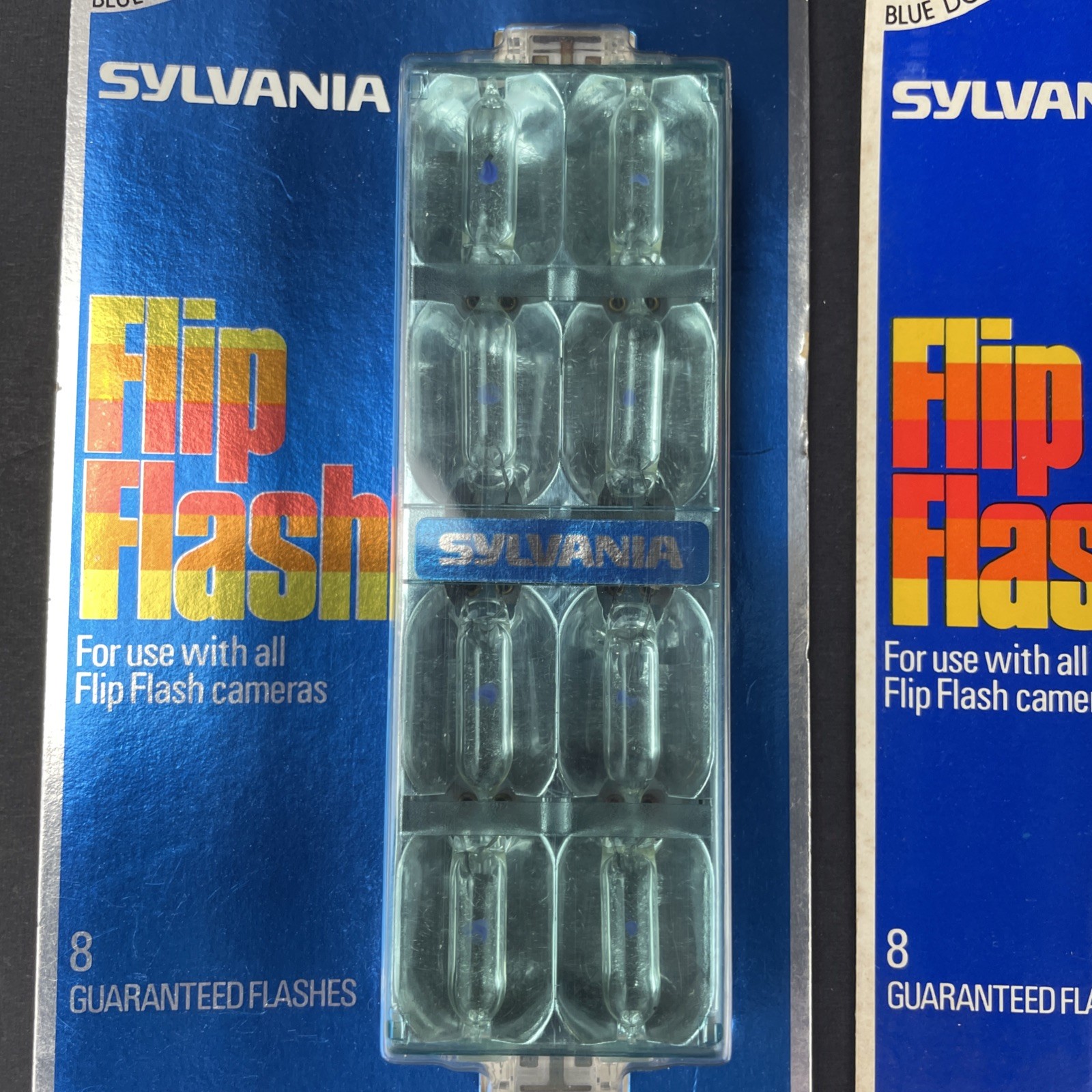 Lot Of 4 New Old Stock Sylvania Blue Dot Flip Flash New In Box 32 Flashes