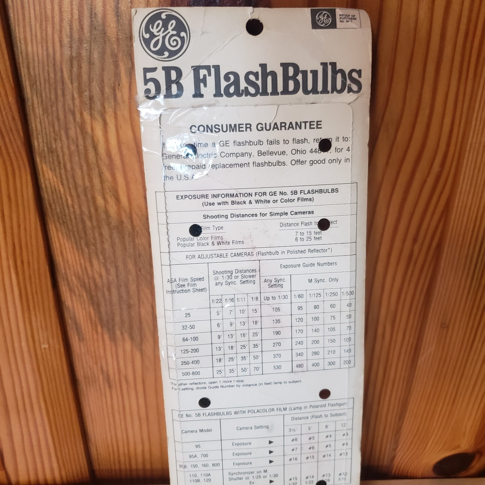 Vintage General Electric GE 5B Camera Flash Bulbs Blue NOS Pack Of 12