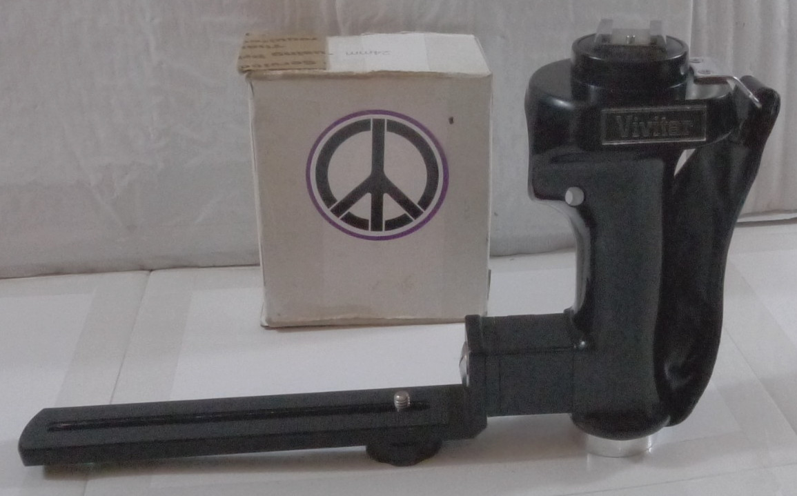 Vivitar PG-1 Pistol Camera Flash Grip w/ Hand Strap & 6 1/2″ Camera Plate -Japan
