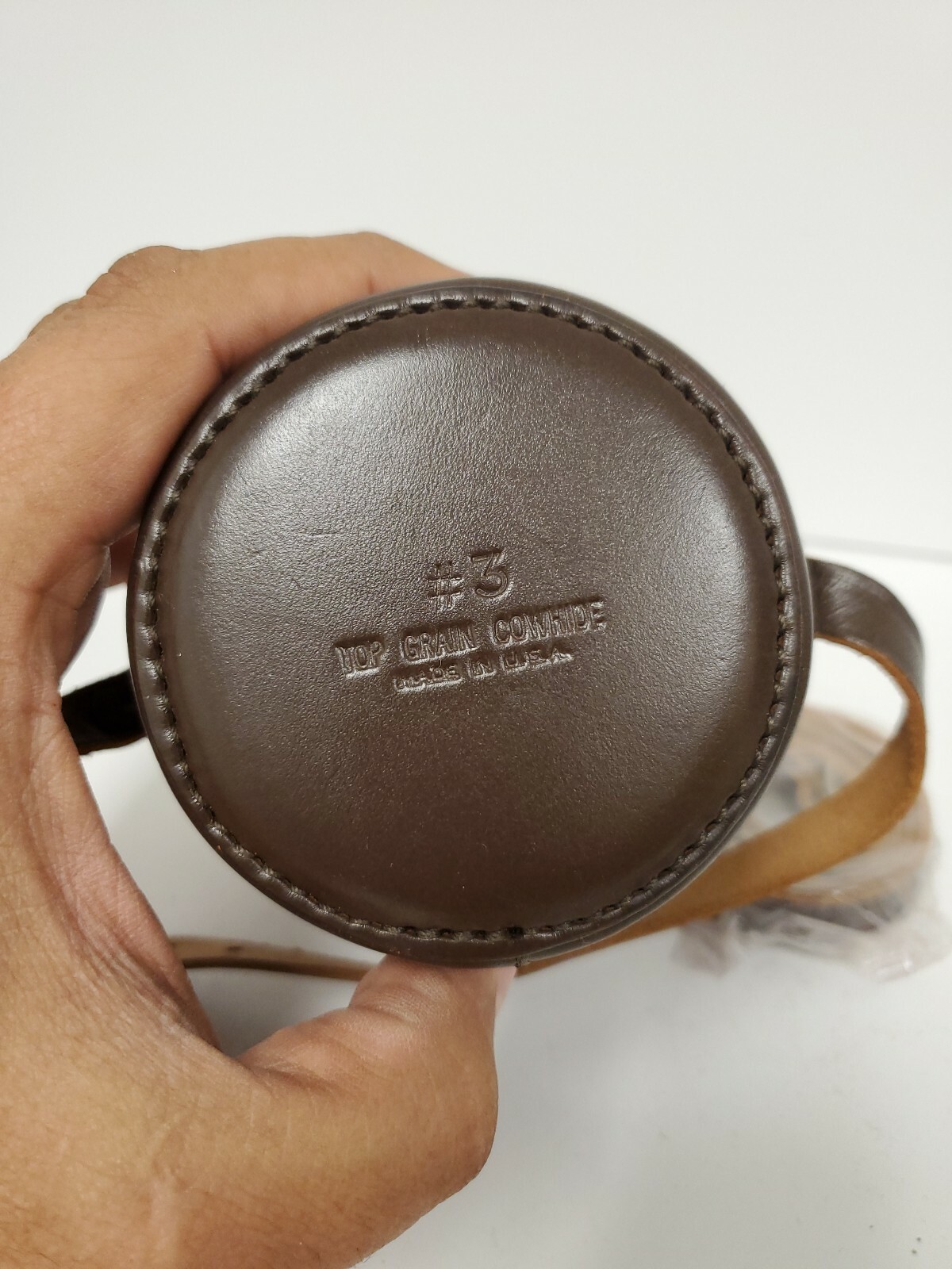E. Leitz Leather NY #3 Brown