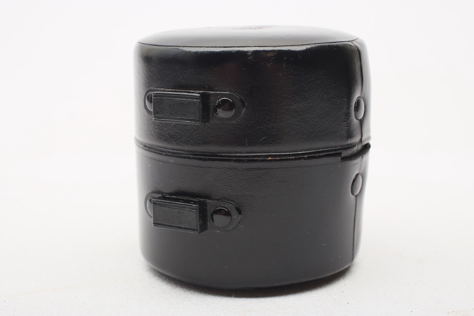 Zeiss Contarex Lens Case model 20.7756 Black Leather w/ inner rear Cap Case+NICE