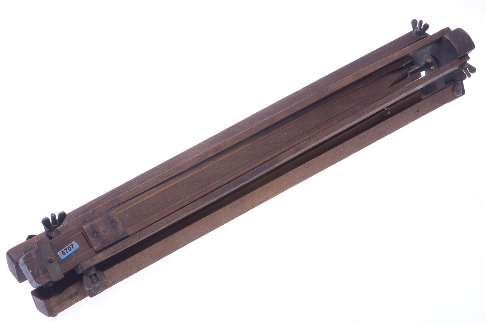 ✅ ANTIQUE WOOD TRIPOD 131CM 51.57″ GLASS FALLING PLATE LARGE FORMAT FIELD CAMERA