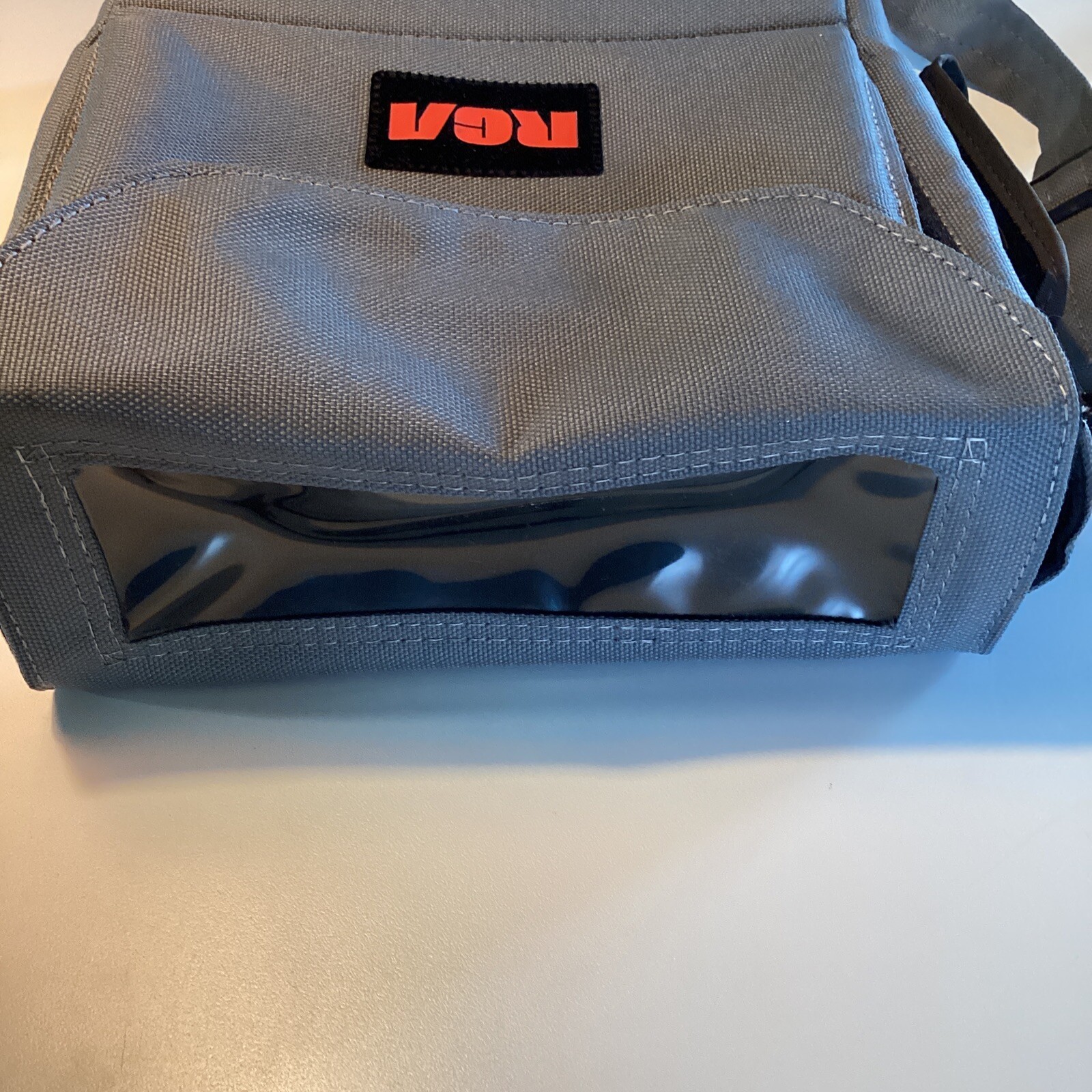 Vintage RCA Camcorder Camera Carrying Case Bag Gray Red Logo Adjustable Strap