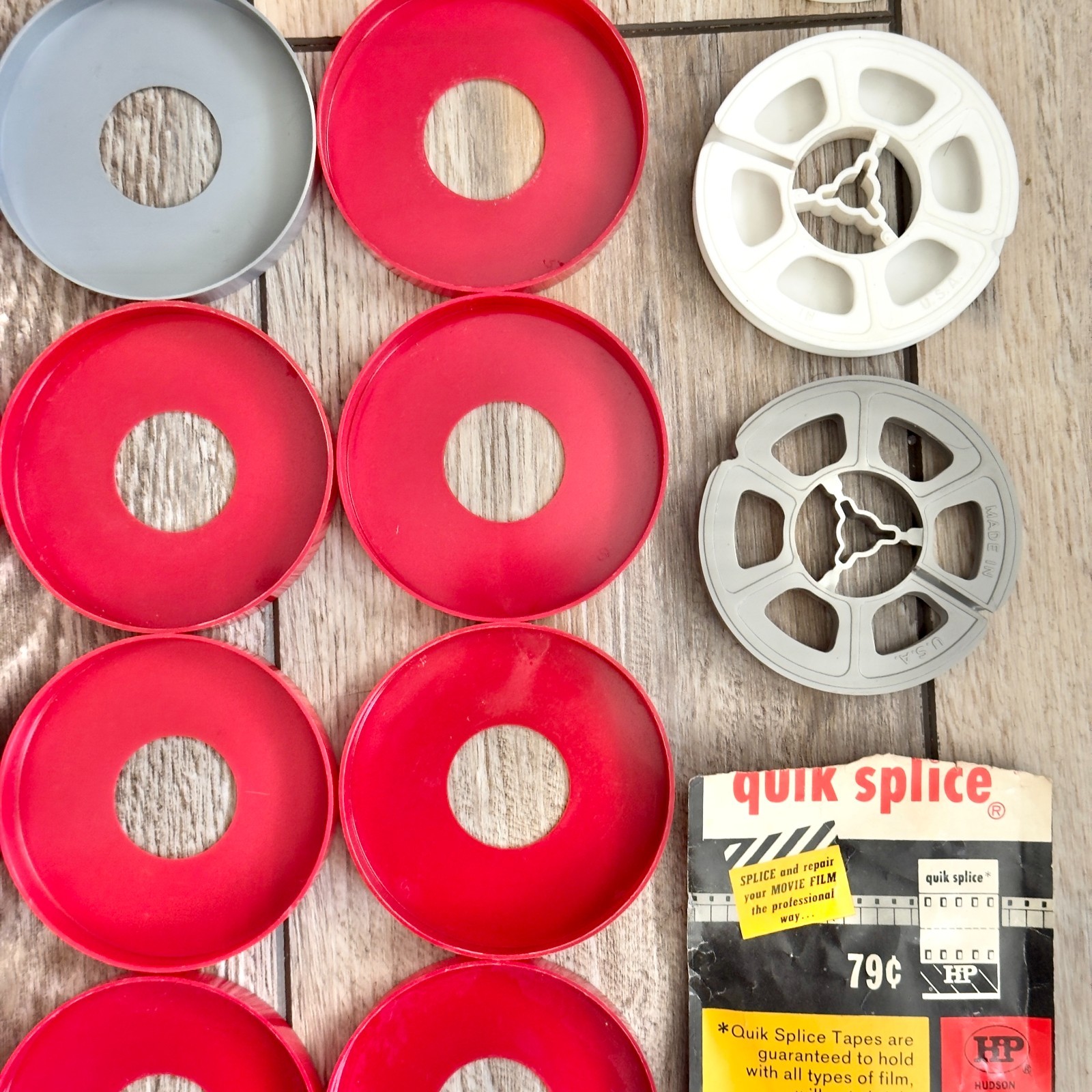 Mixed Lot Over 40 8mm Approximately 3″ Empty Plastic Film Reels