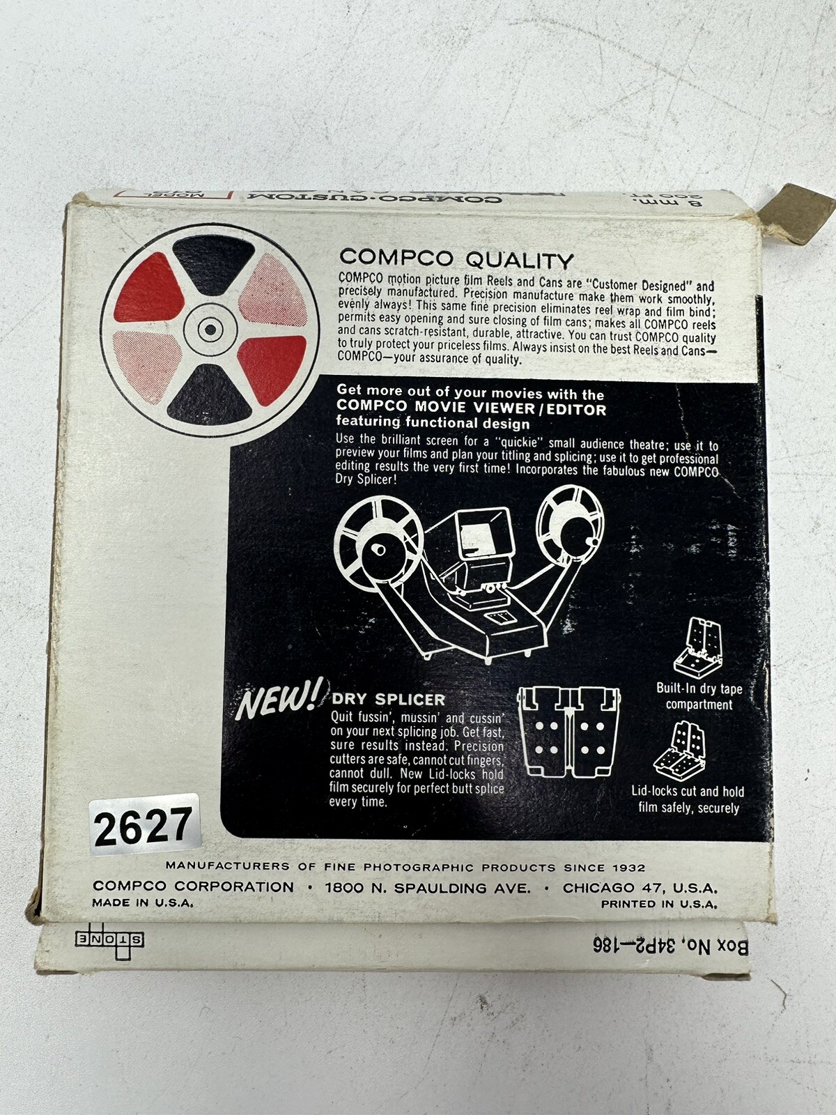 Vintage Compco Custom 8 mm. 200 ft model 912