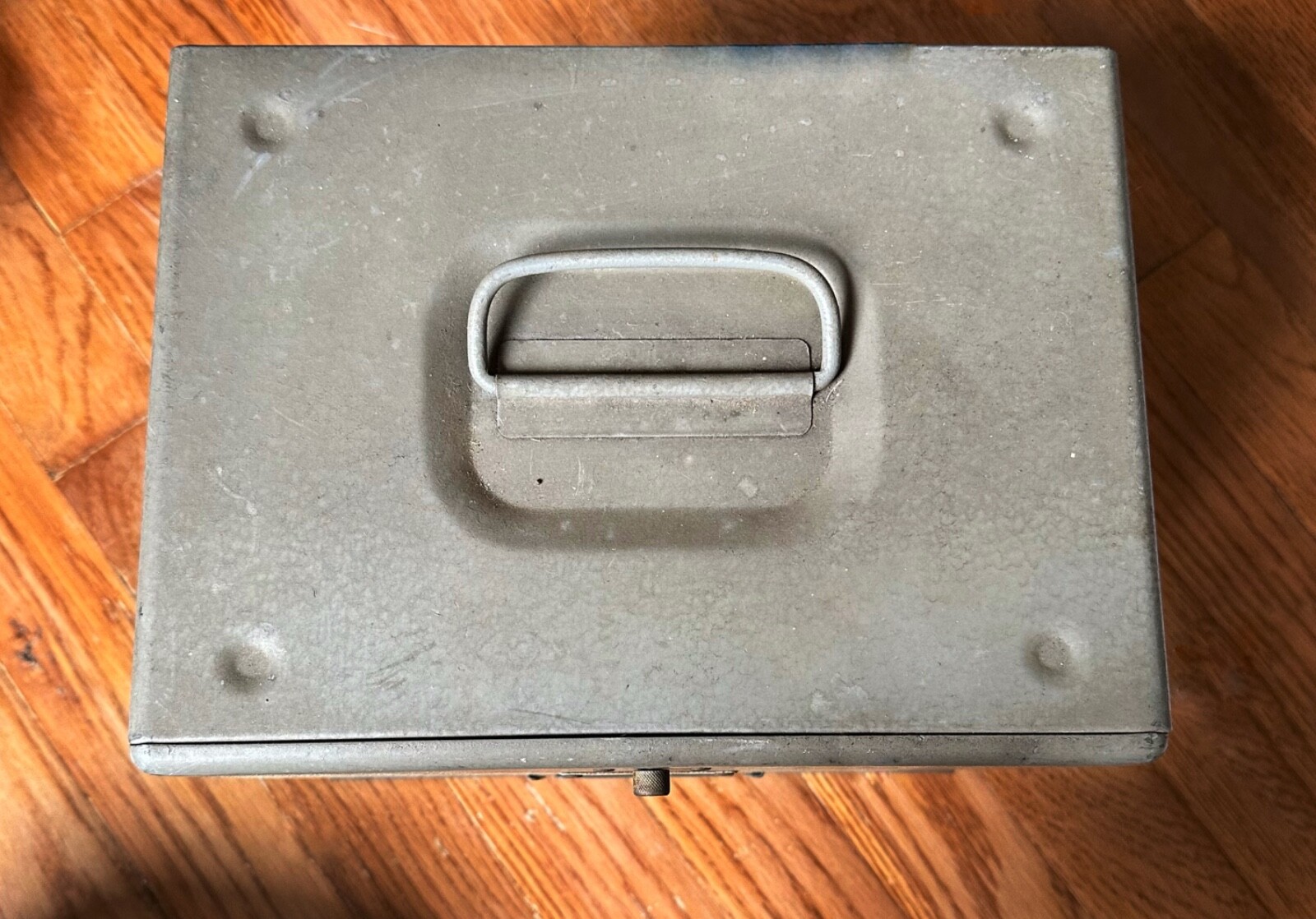 Vintage Brumberger 12 Film Reel Holder Carry Case Metal Box Home Movies 1950’s
