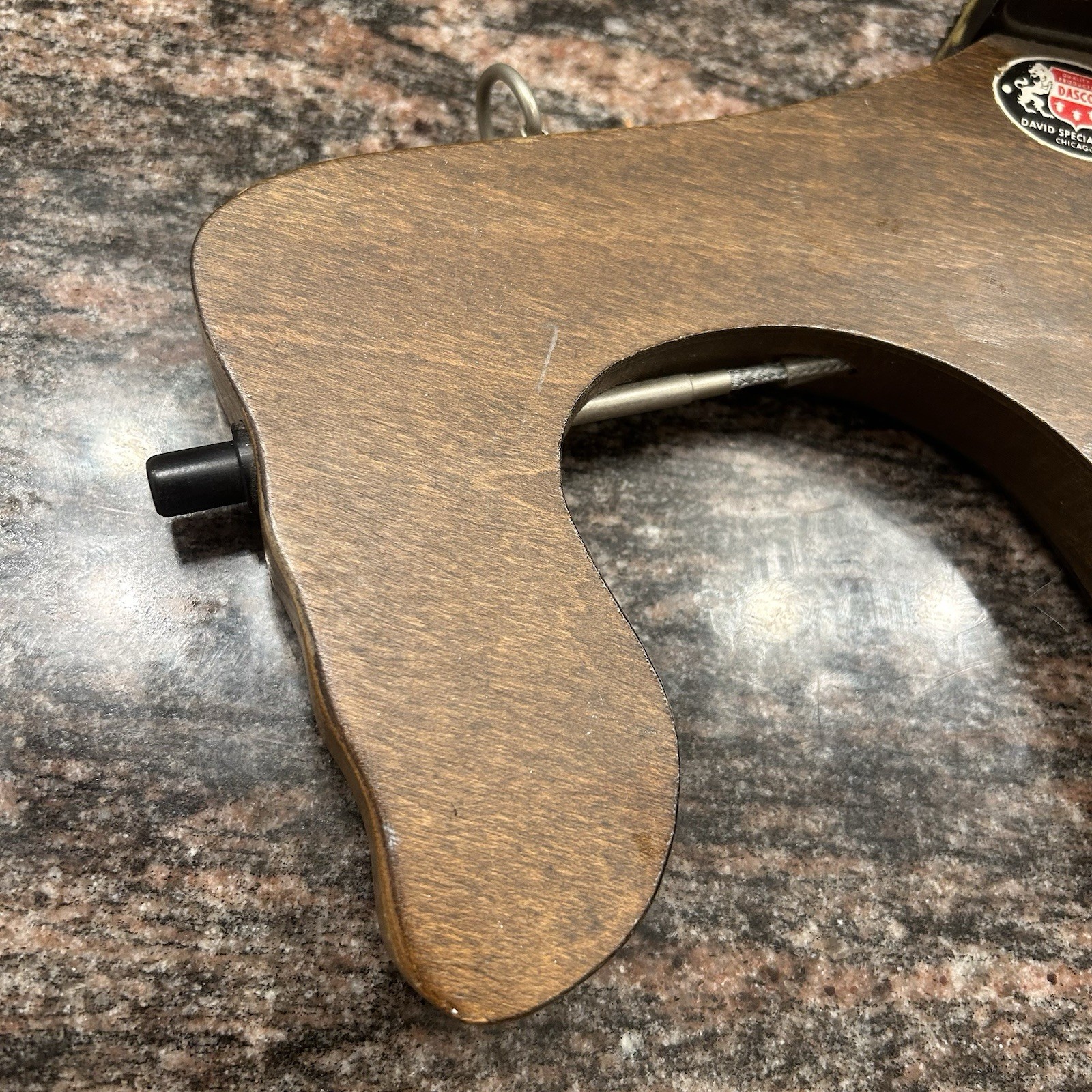 Vintage Dasco Camera Mount Wood Gun Rifle Stock w/ Cable Trigger Shutter