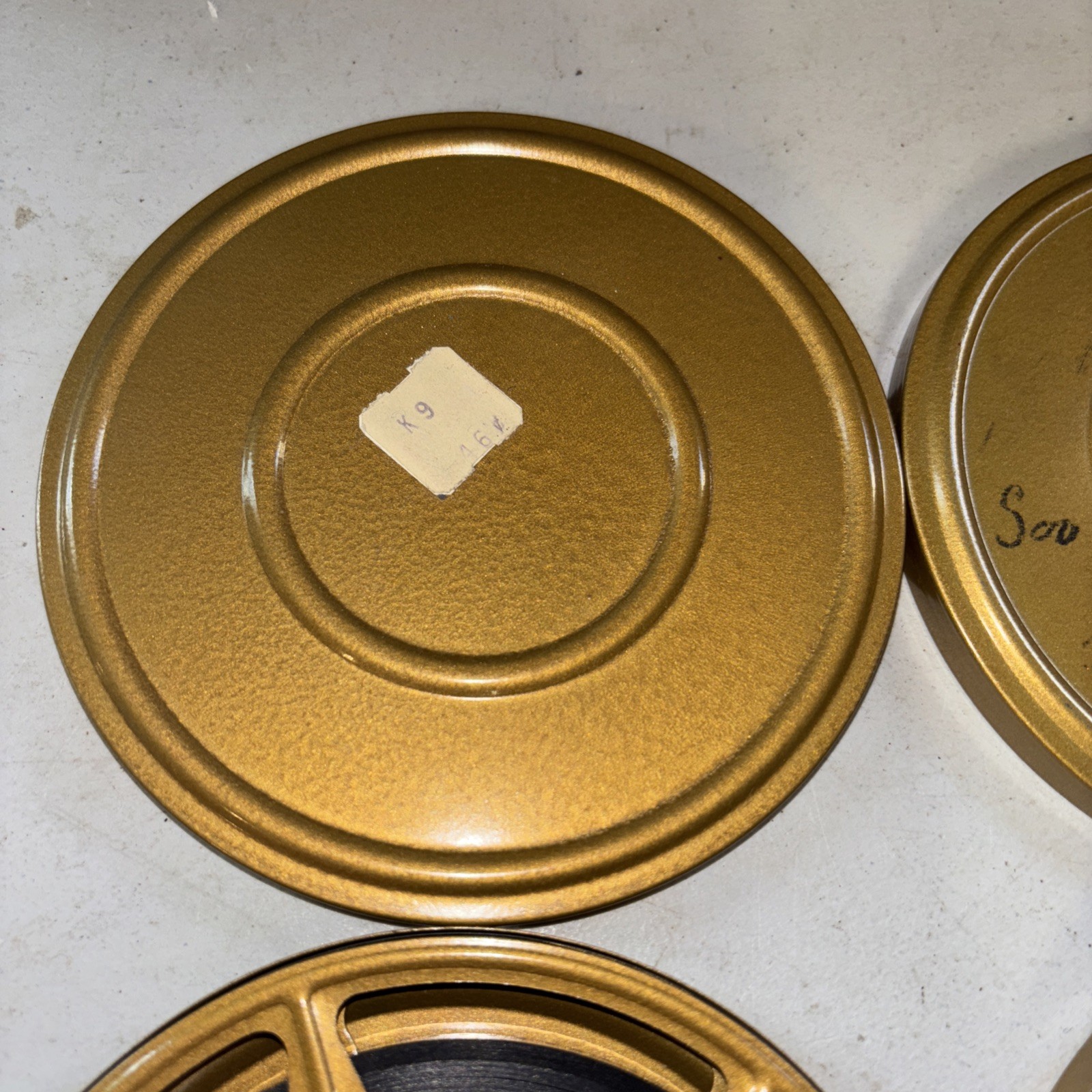 Pair Of 2 Vintage Kodak Dual 8 Reel Storage Reel & Can Set Of 2 Mystery Trip