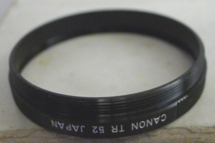 Canon TR 52 Screw On Threaded Adapter Ring – Made in Japan
