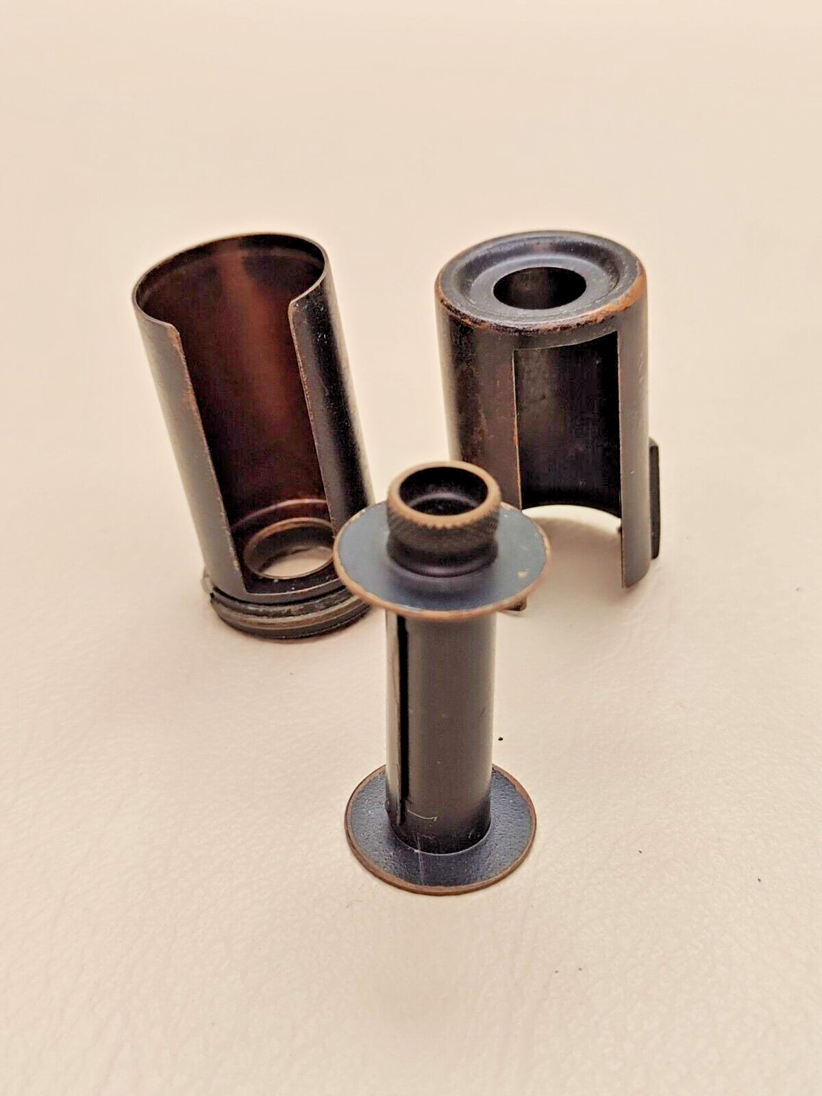 Reloadable cassette for 35 mm film brass for Fed cameras USSR