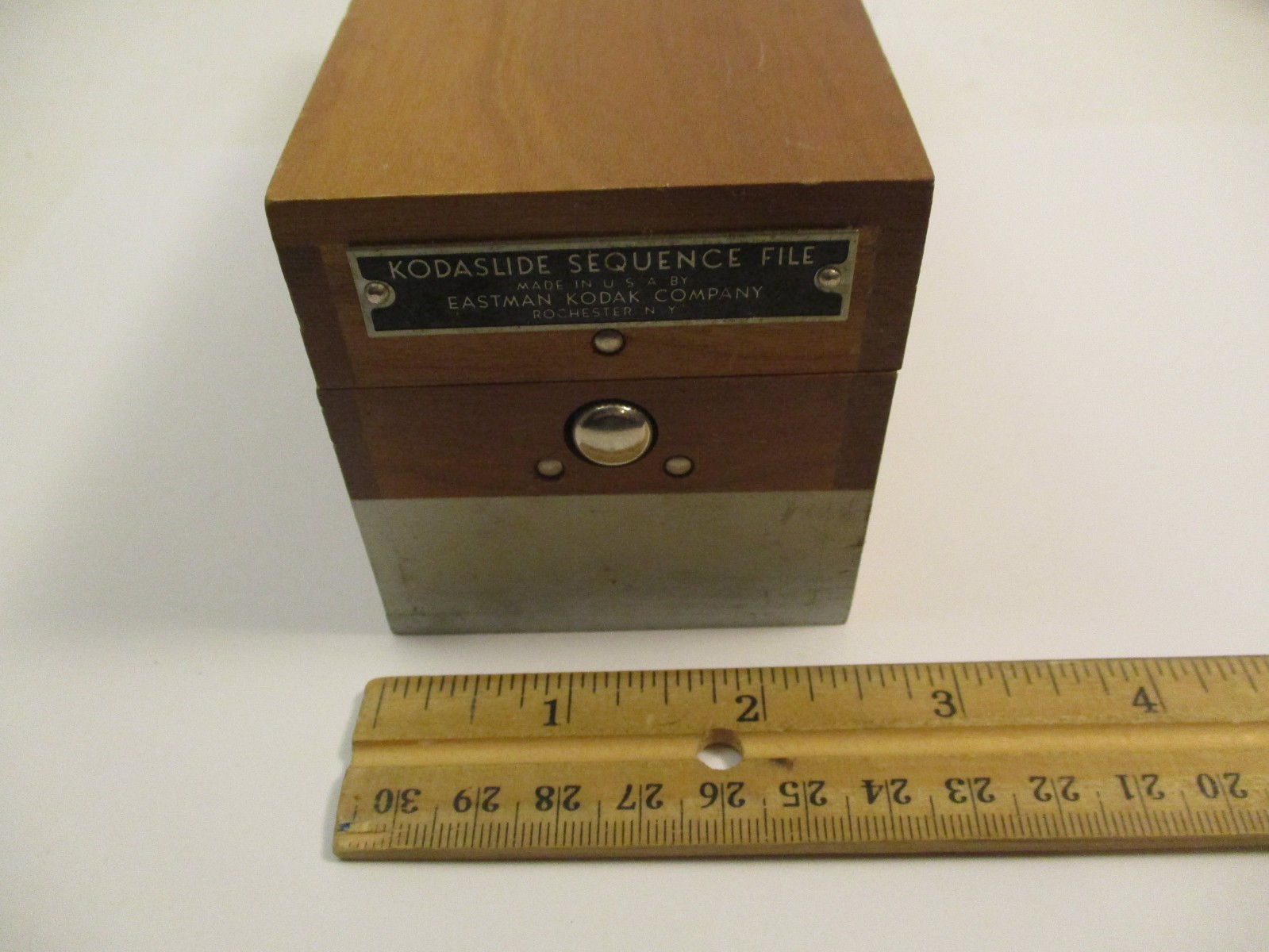 Vintage Kodaslide Sequence File Kodak Silde Wood Case Holder Box Camera