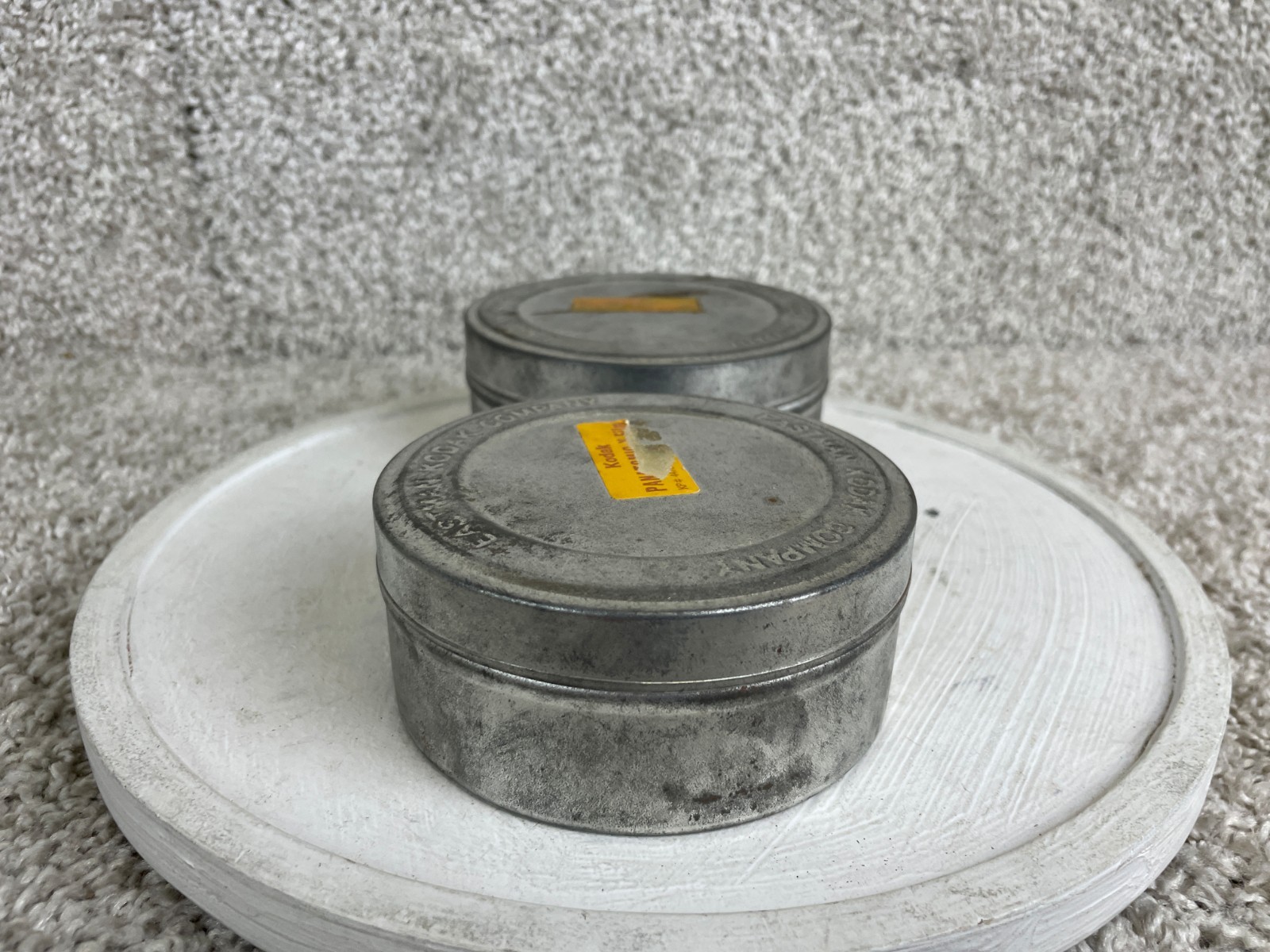 Vintage Eastman Kodak Company Metal Film Canisters Panatomic-X Film