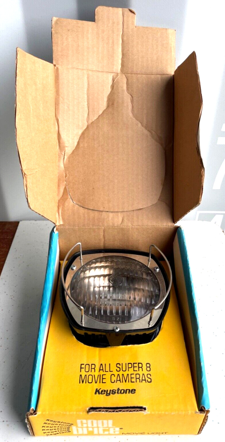 Keystone Cool Bright movie light – For Super 8 Cameras, original box