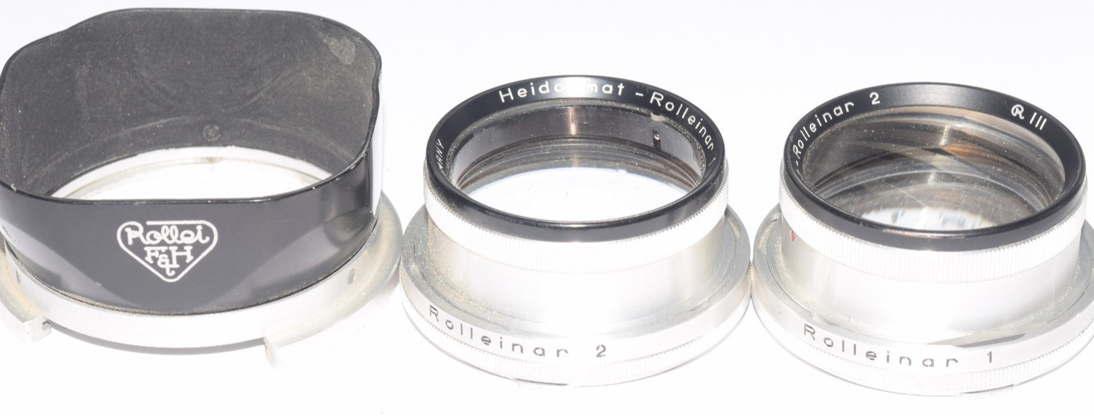 For Rolleiflex 2.8F Rolleinar 1 2 Bay III Macro Close Up Lens w/Shade 5xFilter