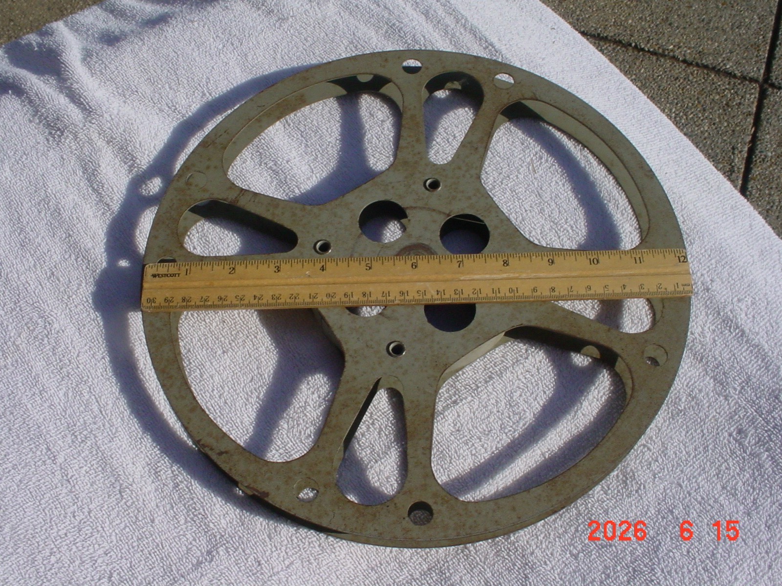 Vintage 16mm Goldberg Brothers Movie Reel Metal 12 Inches