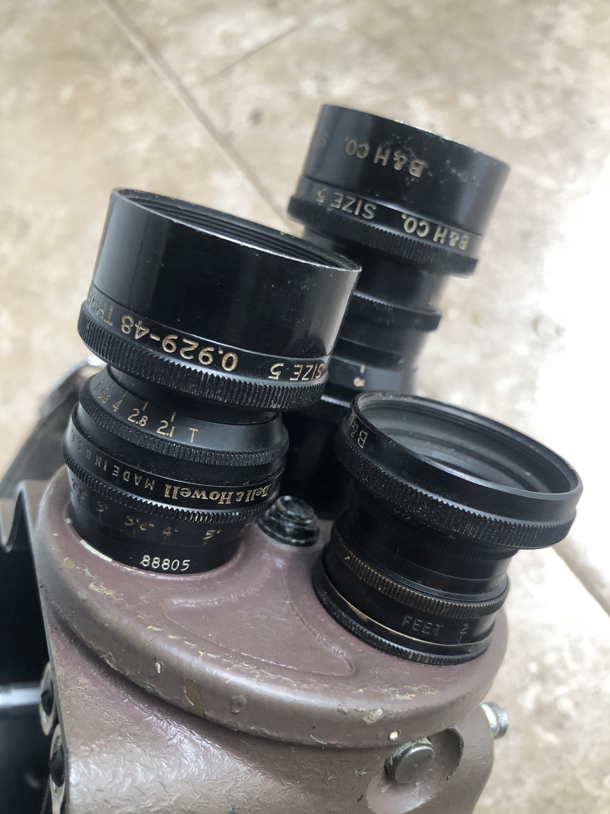 Bell And Howell 70 Filmo B-1A Camera U S Property With Lenses