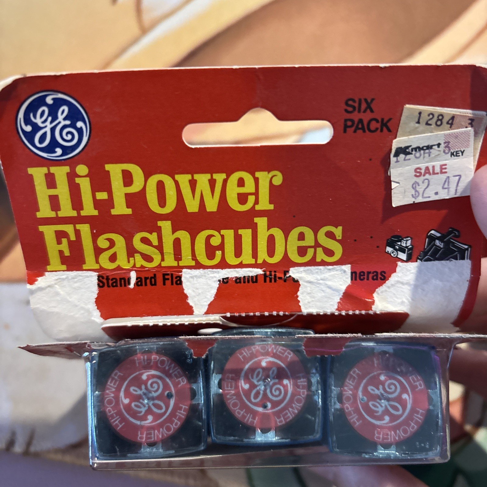 Vintage GE General Electric Flashcubes Flash Cubes 6-Pack Hi-Power NEW Sealed