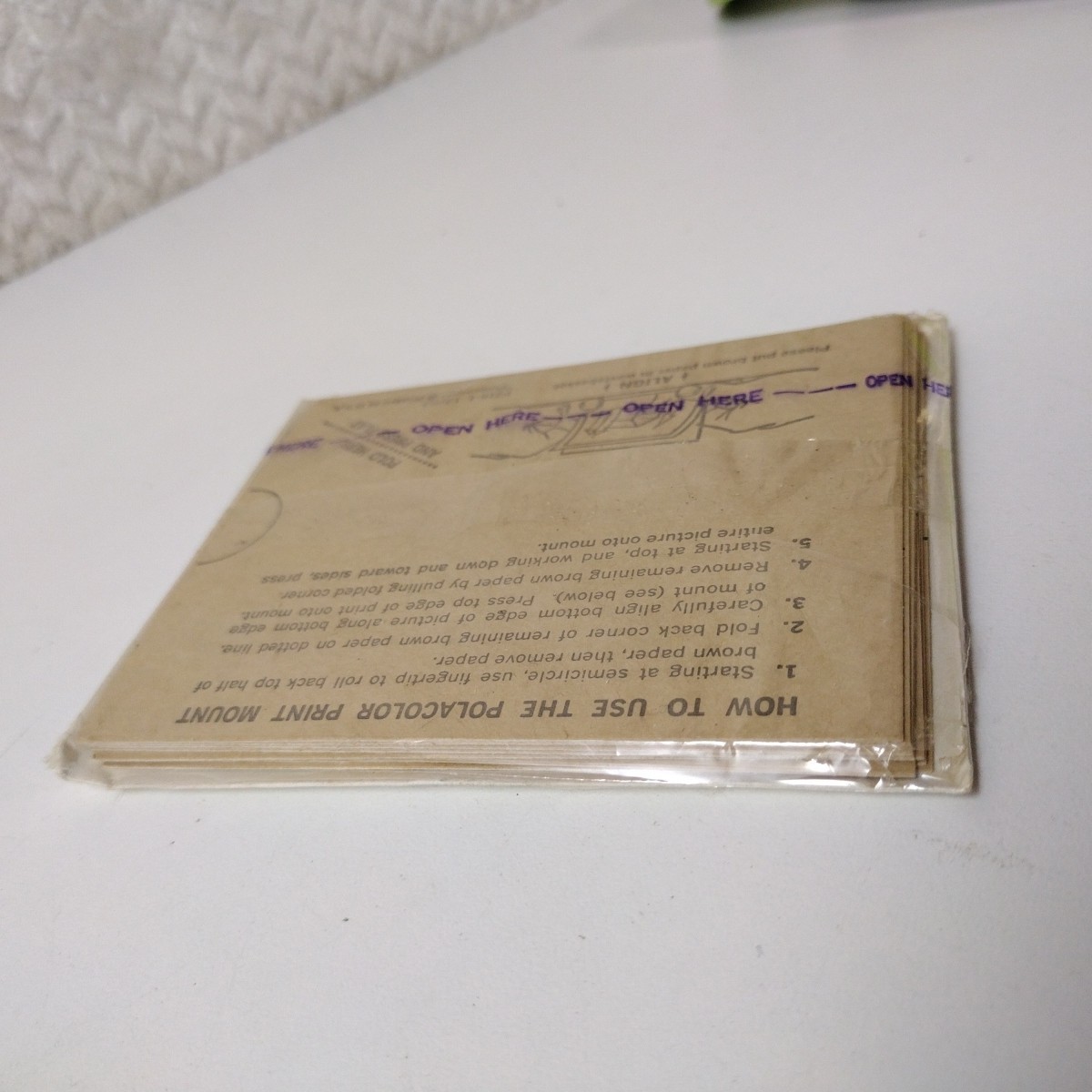 Vintage 60s NEW 8 Polacolor Print Mount Polaroid Camera Photo Backs Sealed 1967