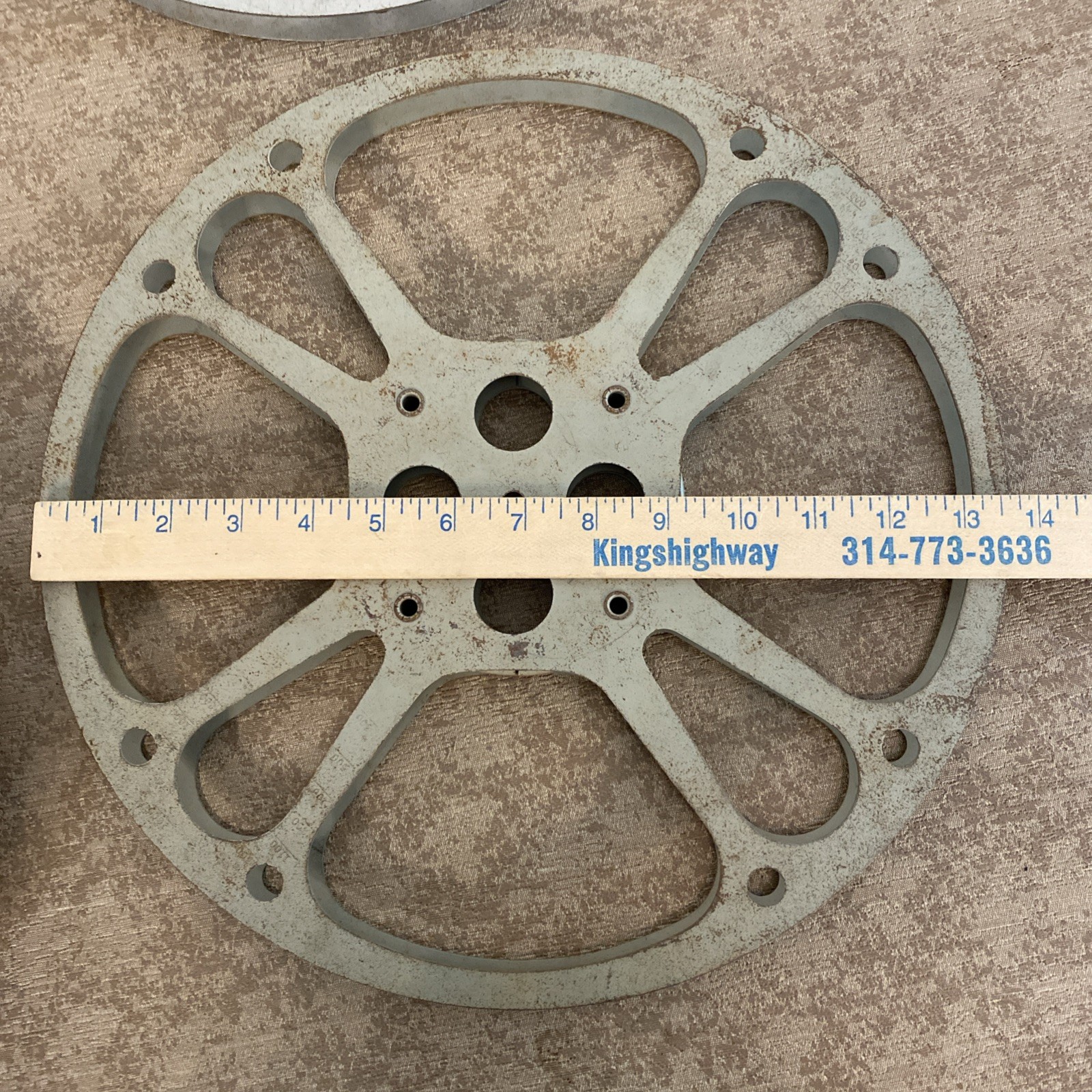 Lot of 2 Vintage 16mm Eastman Kodak 13 3/4Film Reel & Canister 1600 Feet RARE #2