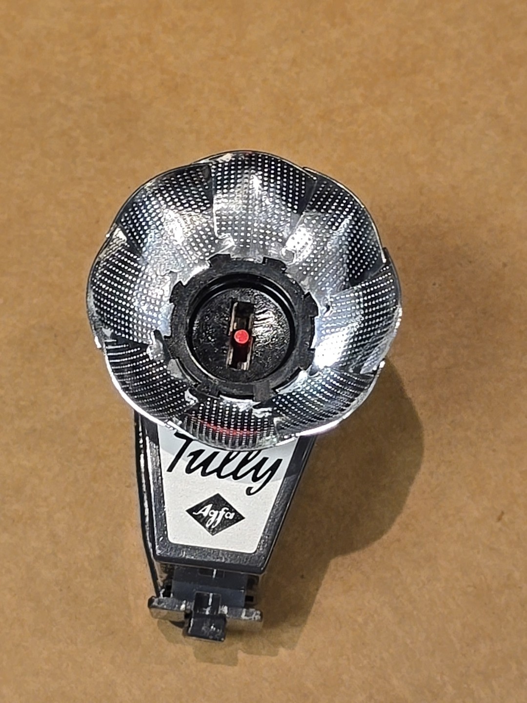 1950s Agfa Tully Fan Flash with Original Case Vintage Camera Accessory