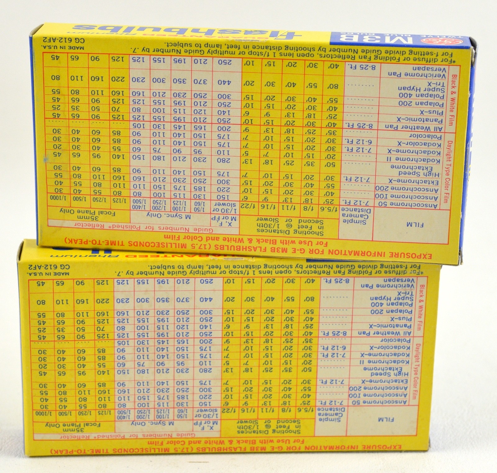 24) Vintage Sylvania M3B Blue Dot Flashbulbs