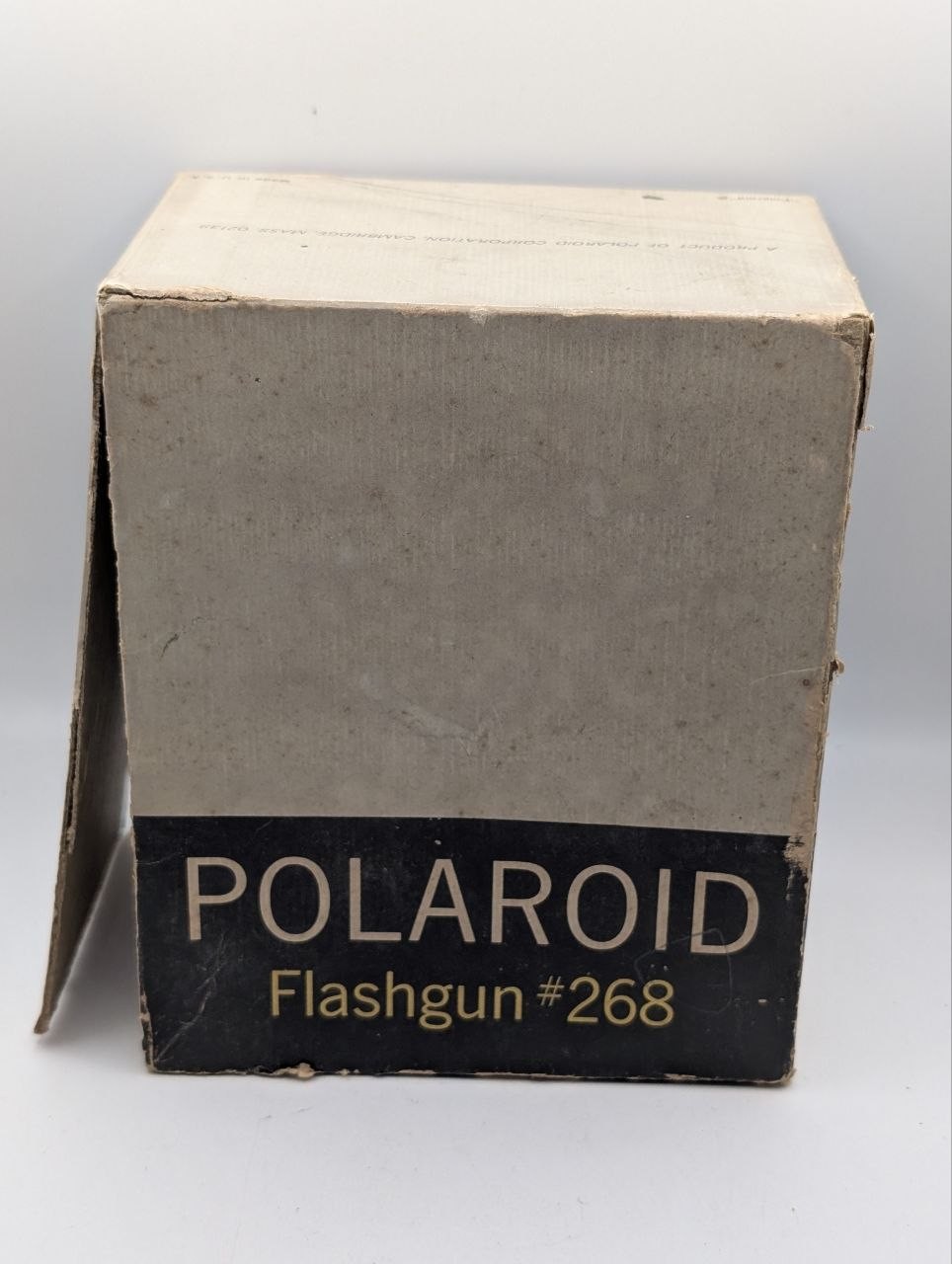 Polaroid Flashgun 268 Flash Gun Blue Filter Sync Cable Hot Shoe + Original Box
