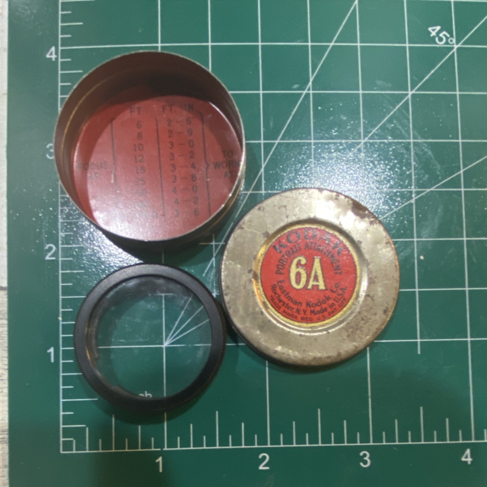 Kodak 6A Portrait Attachment with Original Tin