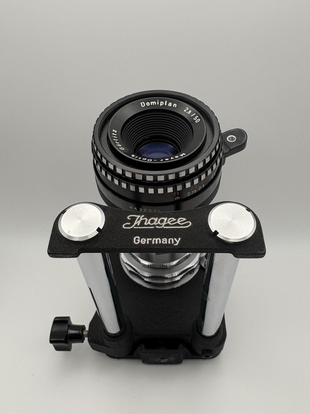 Meyer-Optik Görlitz Domiplan 50mm f/2.8 Lens with Ihagee Bellows Exakta
