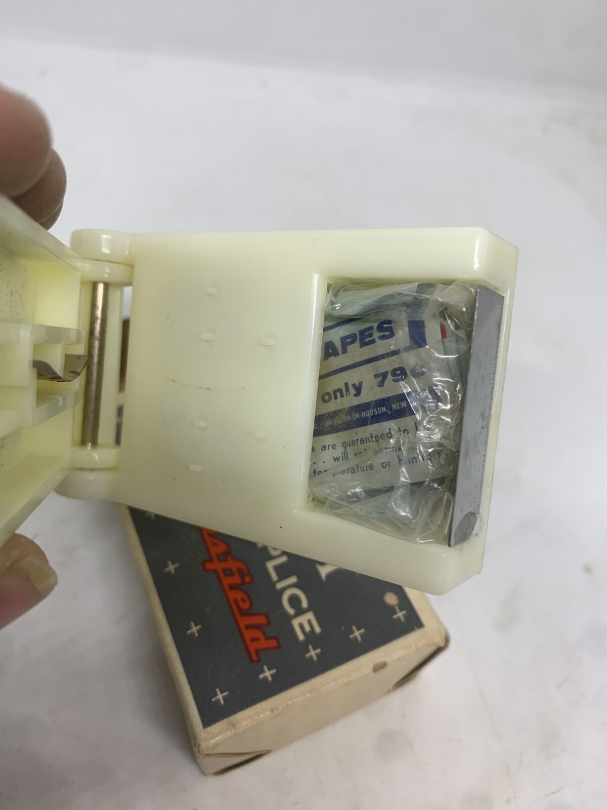 Vintage Holiday E-Z Splice By Mansfield White 8mm Film Tape Cutter/Splicer