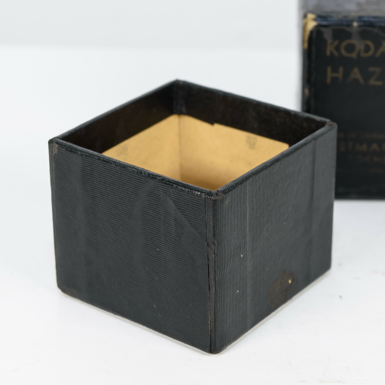 Early Kodak Empty Blue Fabric Covered Box for Kodachrome Haze Filter “W”