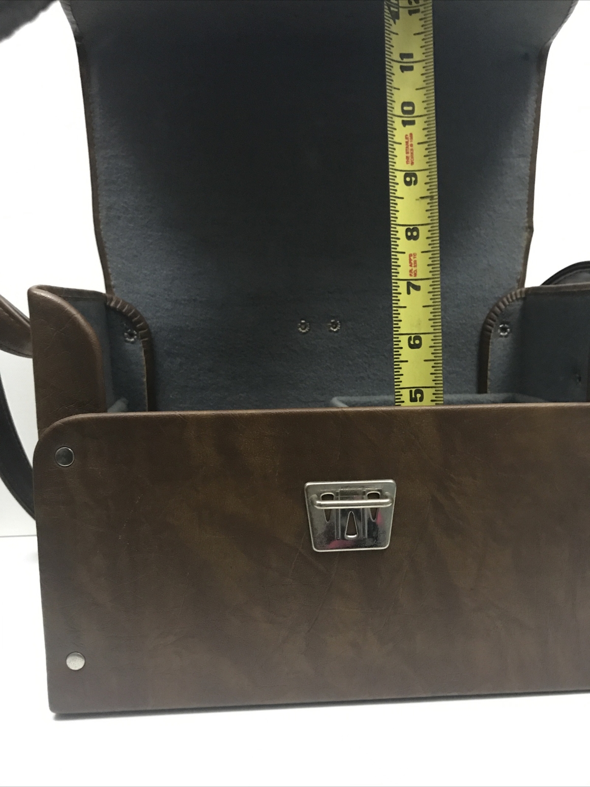 Vintage Coast Brand Model K-11 Brown Leather Material Hard Camera Carrying Case