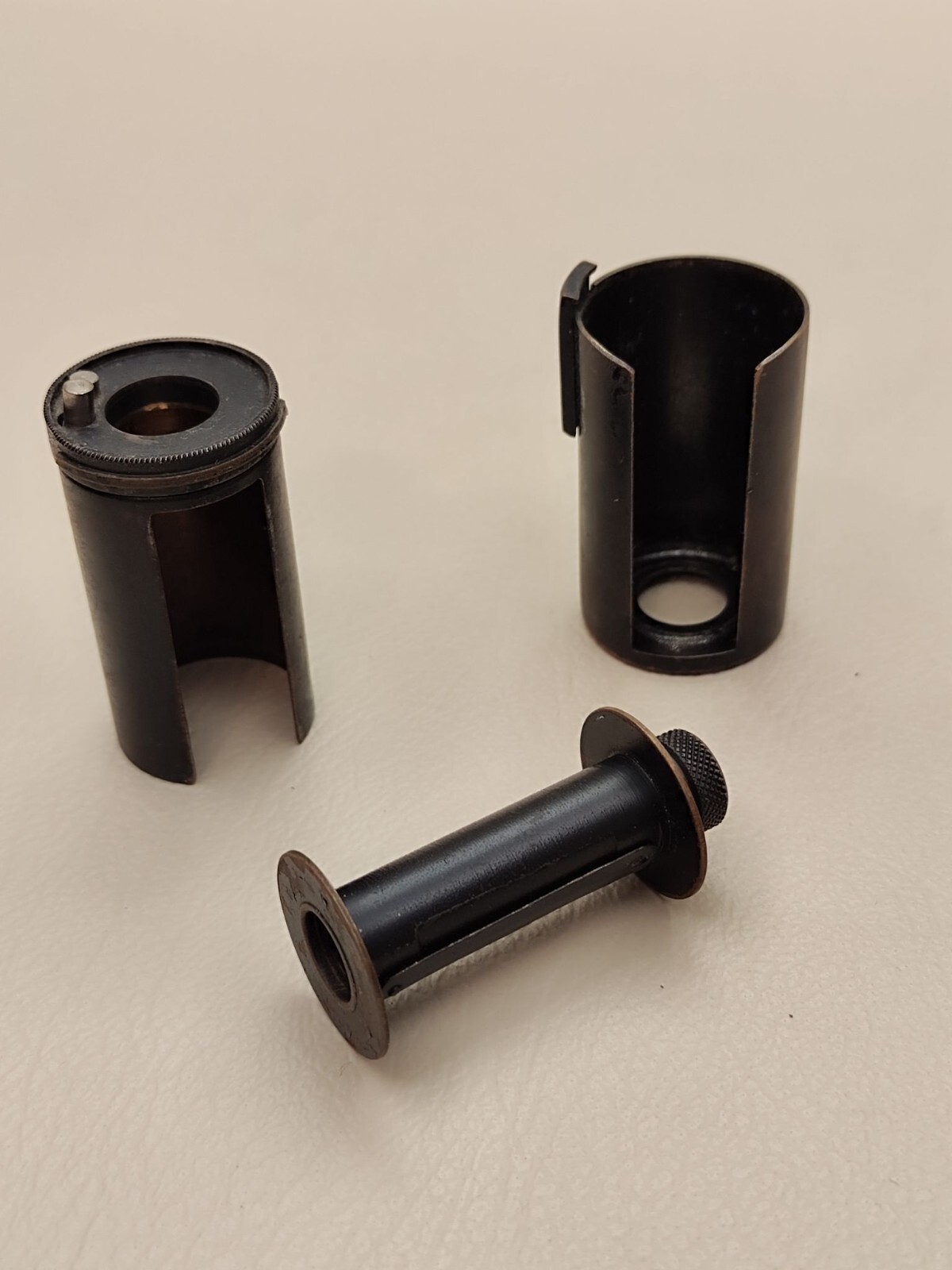 Reloadable cassette for 35 mm film brass for Fed cameras USSR