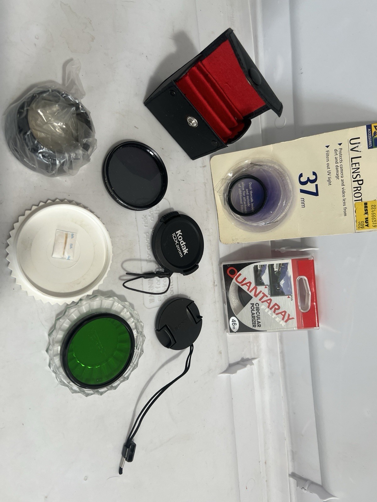 Vintage Camera Parts Lot Len Hoods- Caps- Adapters And Misc L@@K
