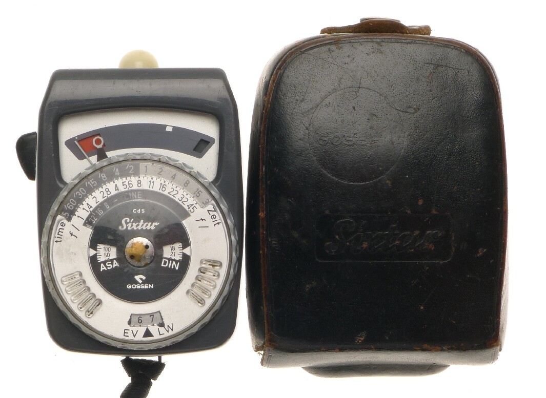 Gossen Sixtar cds exposure meter cinematography original leather pouch untested