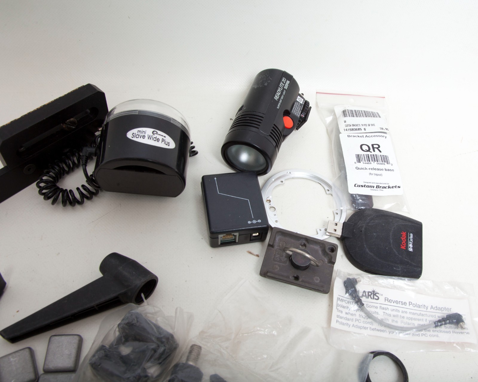 Vintage Photography Accessories Lot – Camera Parts, Canon Digital Gear, Studio