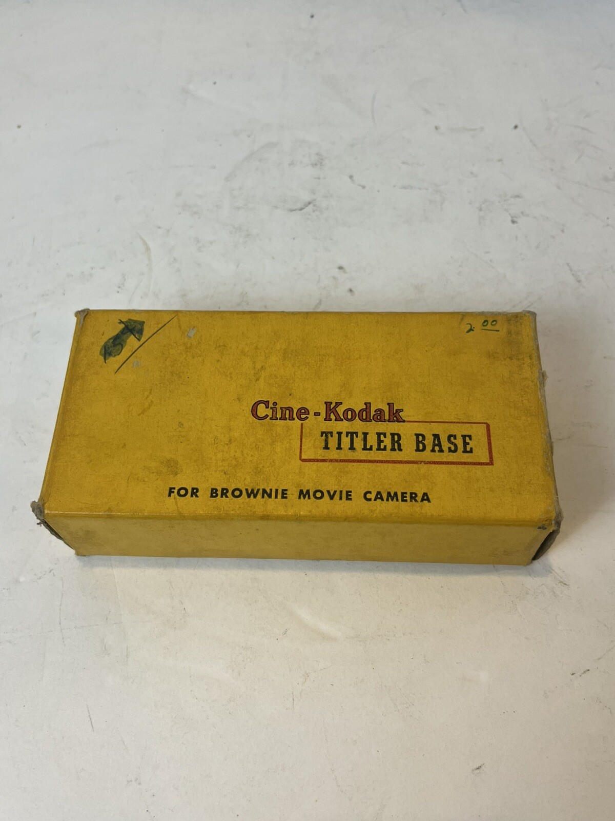 Vintage Cine-Kodak Movie Titler Base For Brownie Movie Camera Eastman Kodak