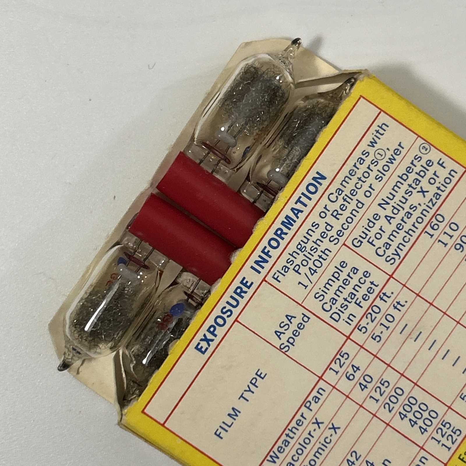 GE Ag1 Flash Bulbs NOS